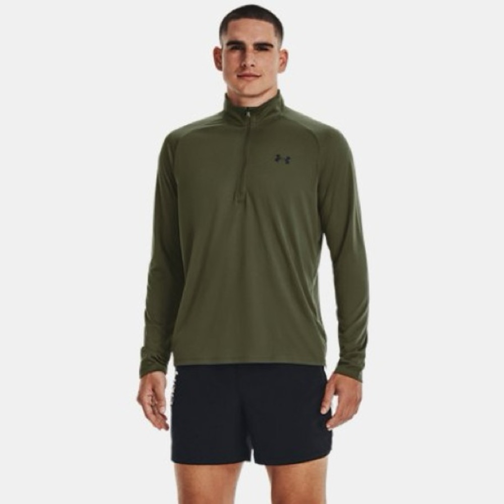 Under Armour Olive 1/4 Zip Pullover XXL | Moisture Wicking | Athleisure